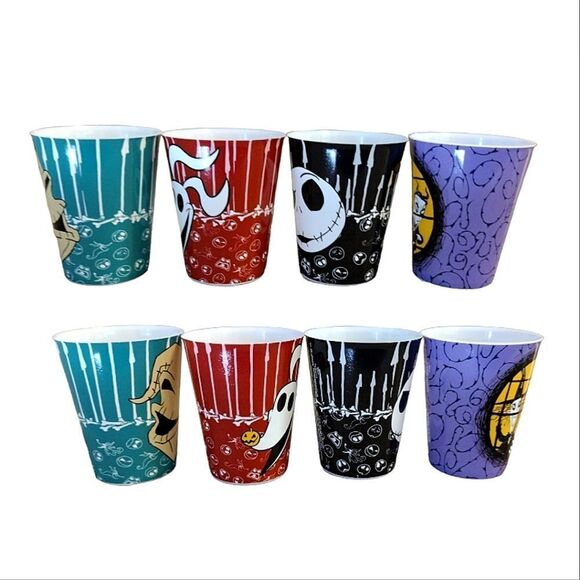 The Nightmare Before Christmas Set of 4 Reusable 1.5oz Shot Cups NWT - Picture 10 of 14